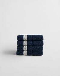 paquete de 4 toallas premium de 30 x 30 cm color azul marino