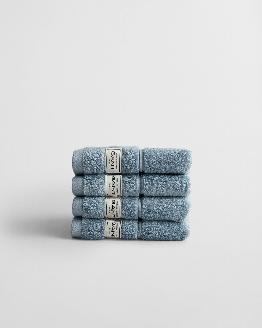 paquete de 4 toallas premium de 30 x 30 cm - ondas