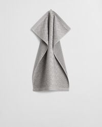 toalla jacquard de espiga 50x70 - gris hormigón
