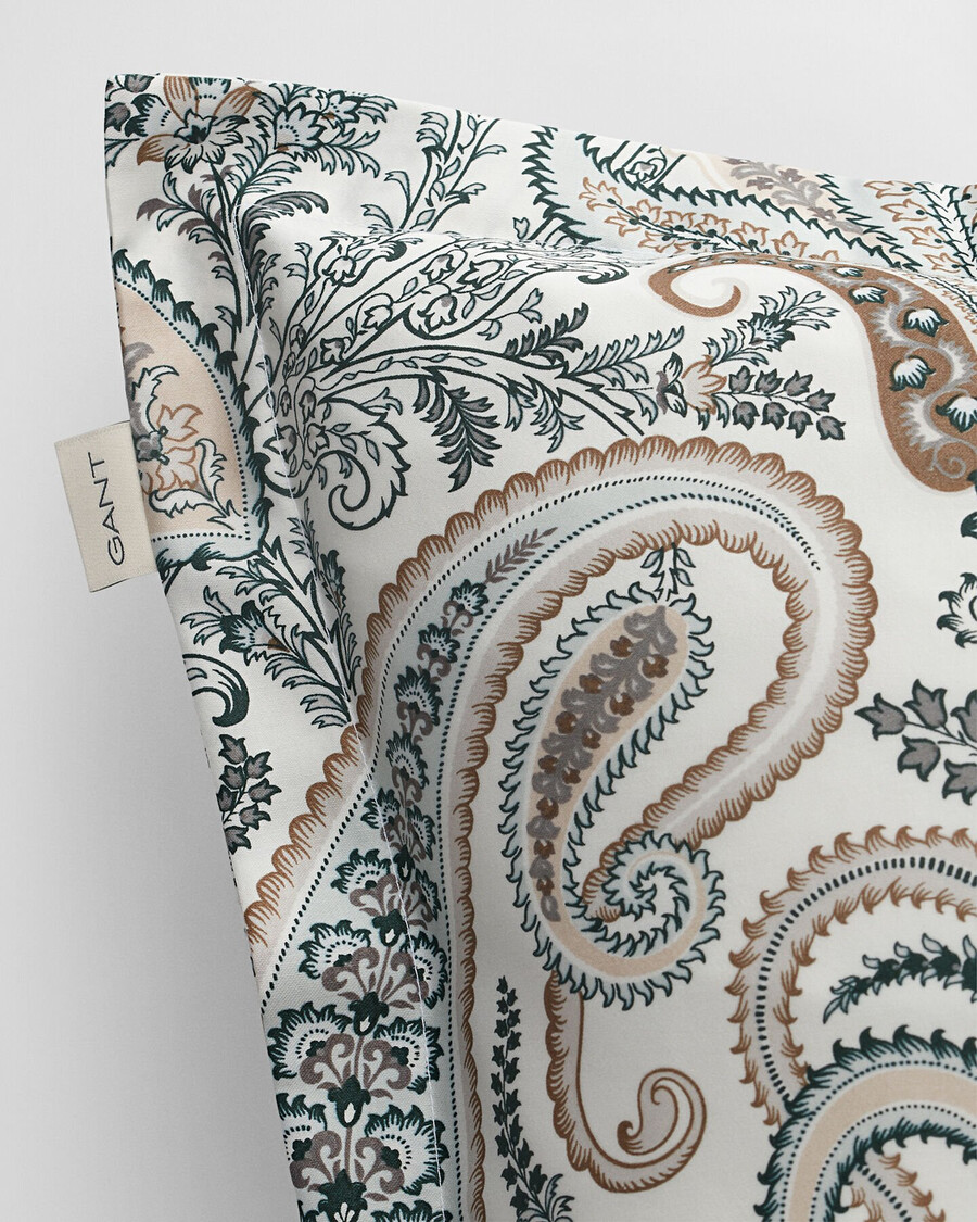 funda de almohada key west paisley - tartán verde