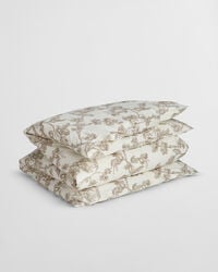 edredón doble con estampado de Árboles - beige topo