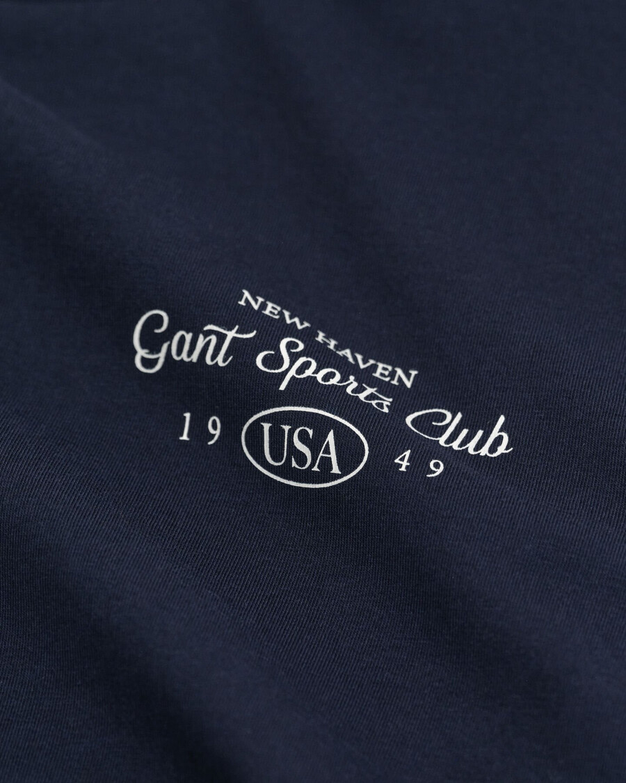 camiseta con gráfico del club deportivo para chicas adolescentes - azul noche