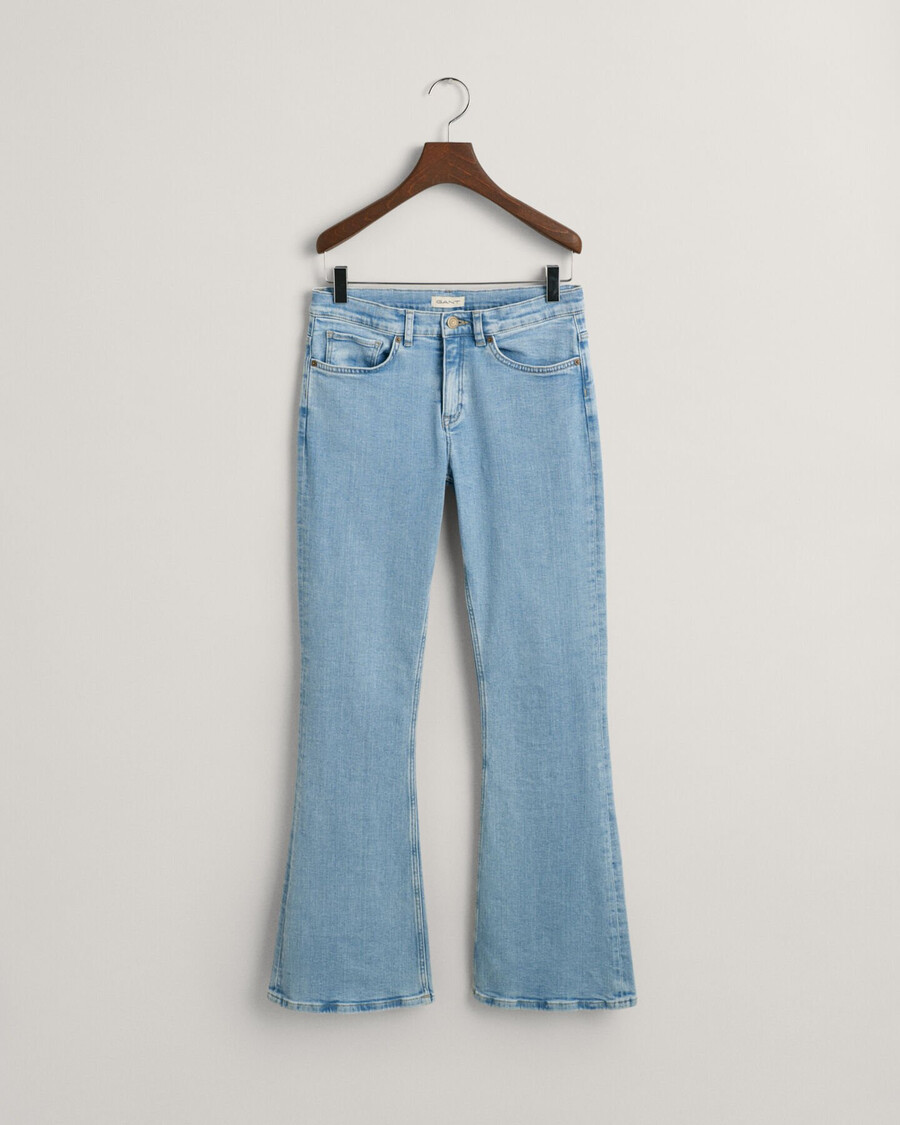 vaqueros bootcut para chicas adolescentes - azul claro