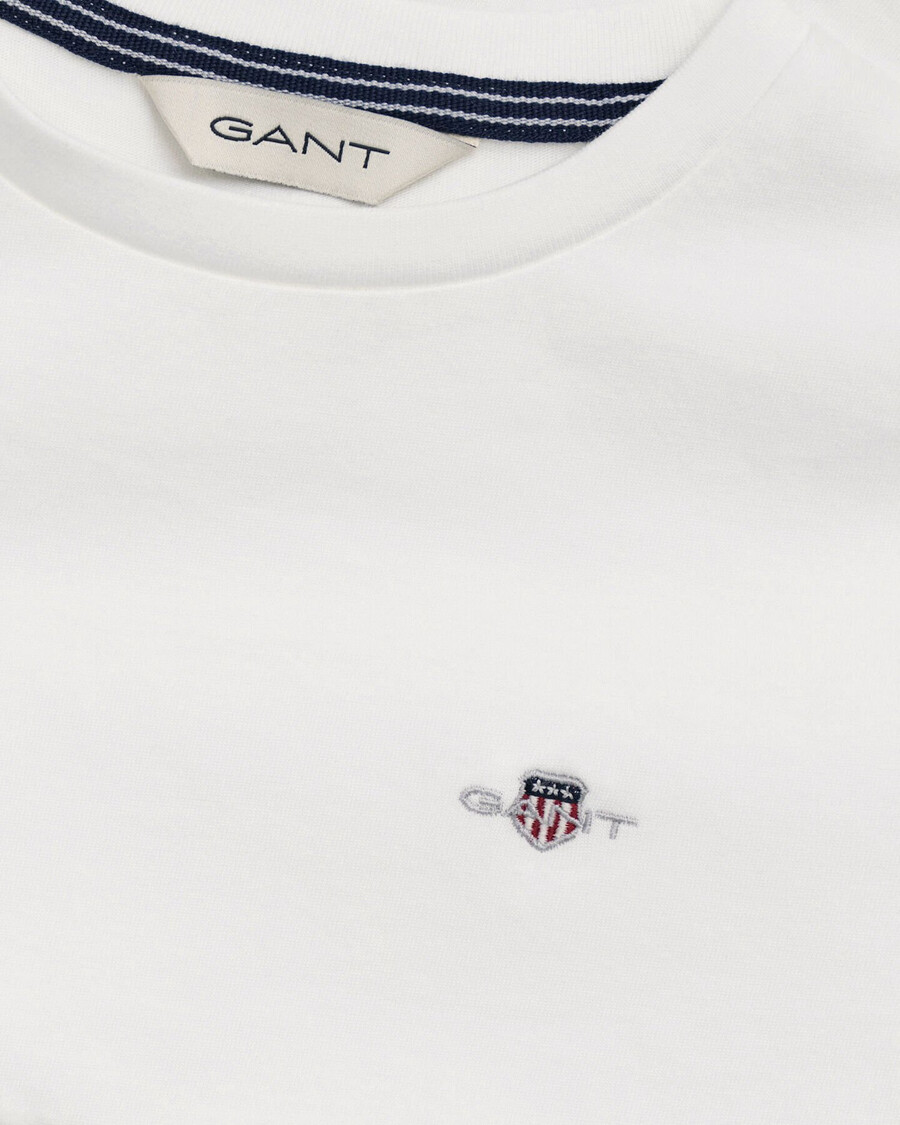 camiseta infantil con escudo - blanca