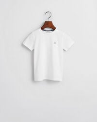 camiseta infantil con escudo - blanca