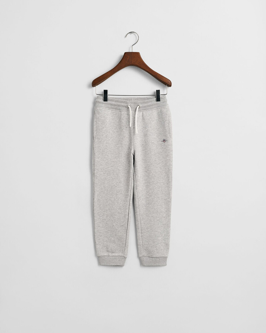 pantalones deportivos kids shield - gris claro melange