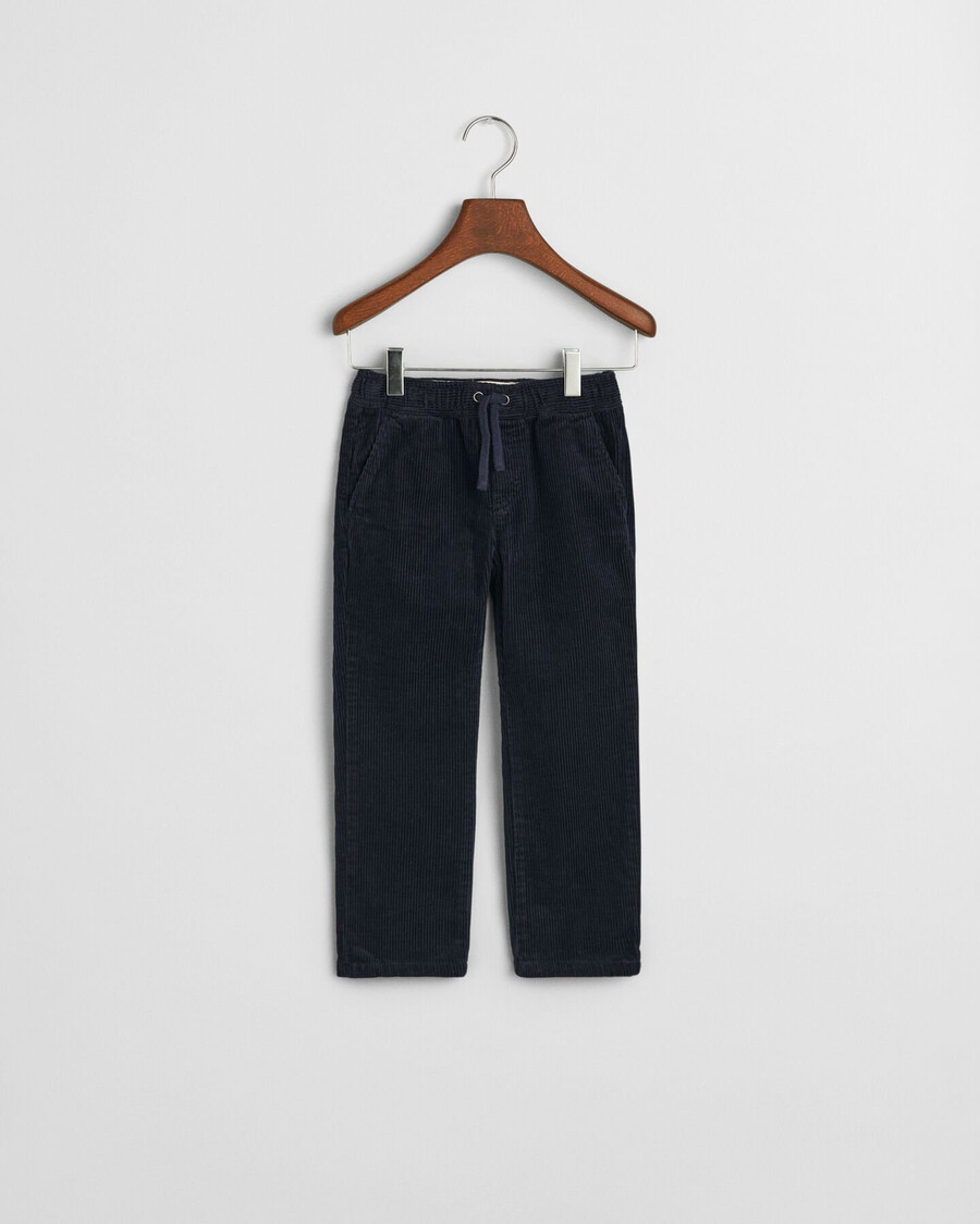 pantalones de pana para niños - azul noche