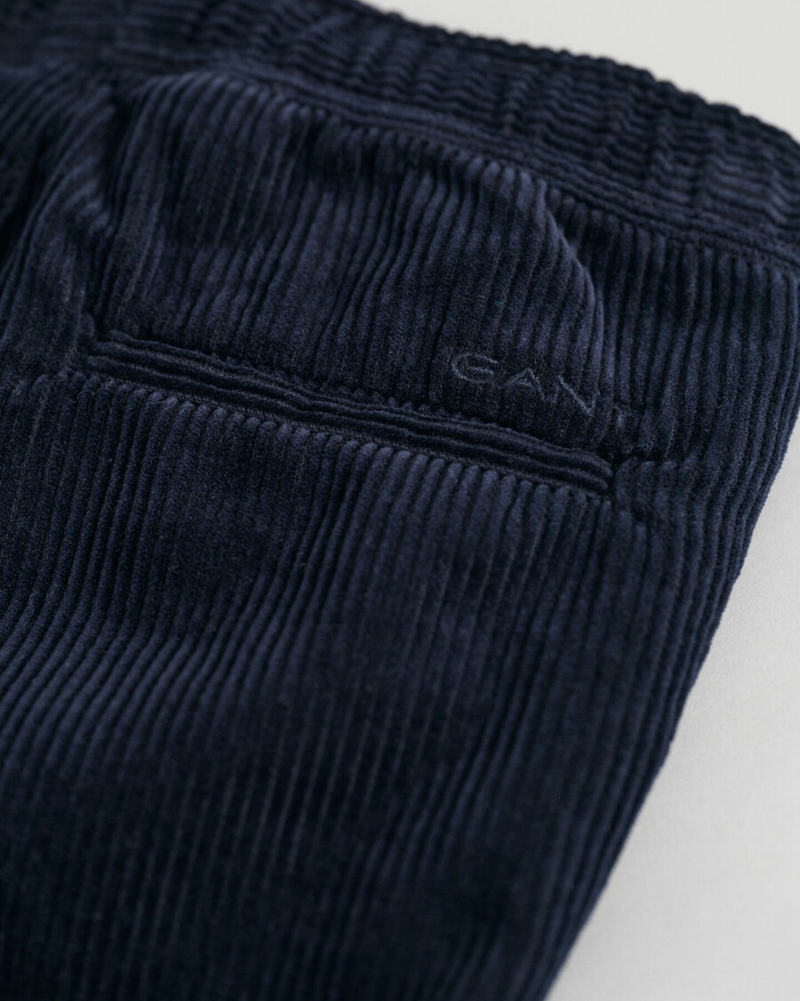 pantalones de pana para niños - azul noche