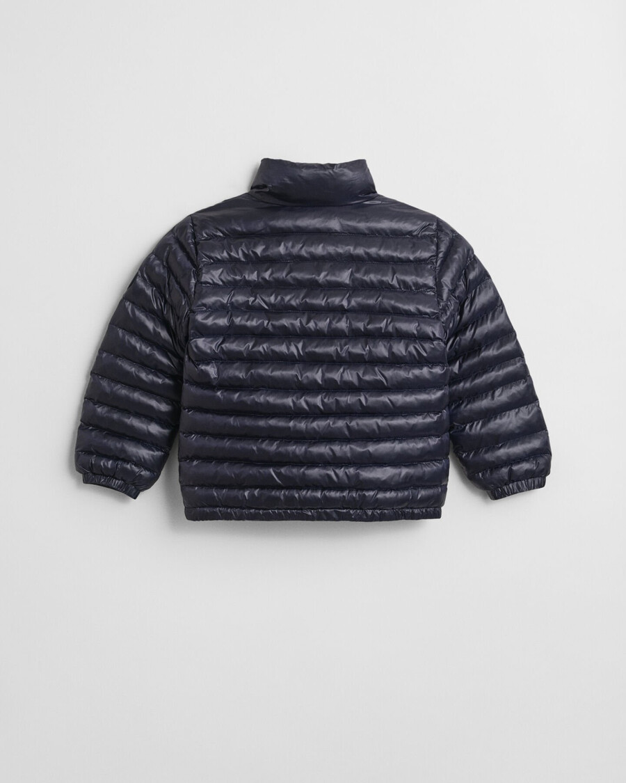 chaqueta acolchada ligera y brillante para niños - azul noche