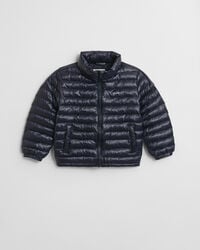 chaqueta acolchada ligera y brillante para niños - azul noche