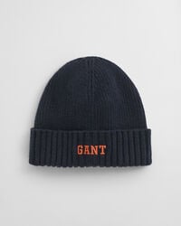 gorro de algodón con estampado para niños - azul noche