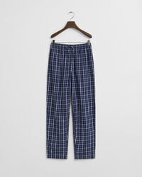 pantalones de pijama de franela a cuadros para adolescentes - azul persa
