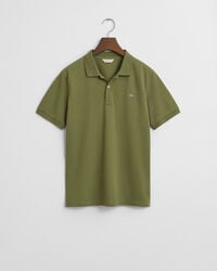 polo de piqué teens shield - verde oliva
