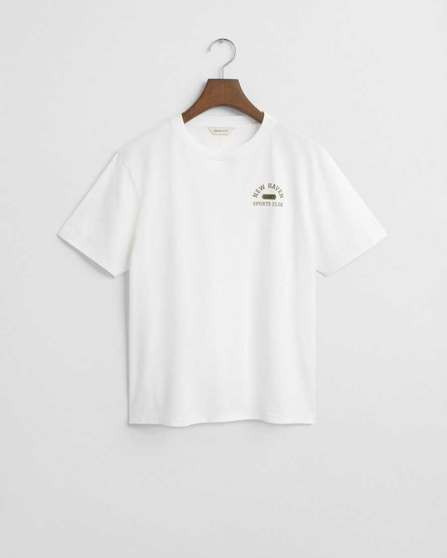camiseta gráfica para adolescentes - blanca
