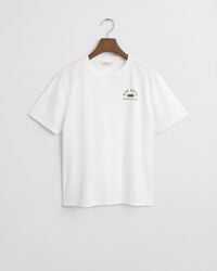 camiseta gráfica para adolescentes - blanca