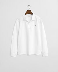 camiseta de rugby teens shield piqué - blanca