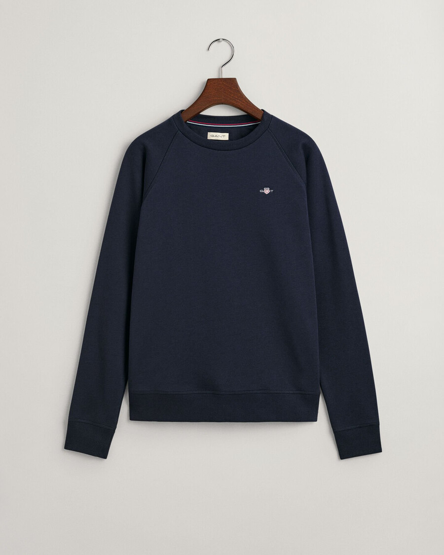 sudadera de cuello redondo teens shield - azul noche