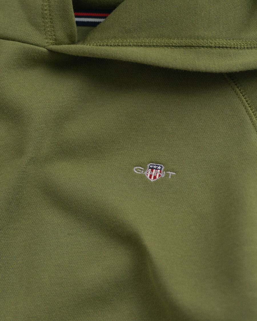 sudadera con capucha teens shield - verde oliva