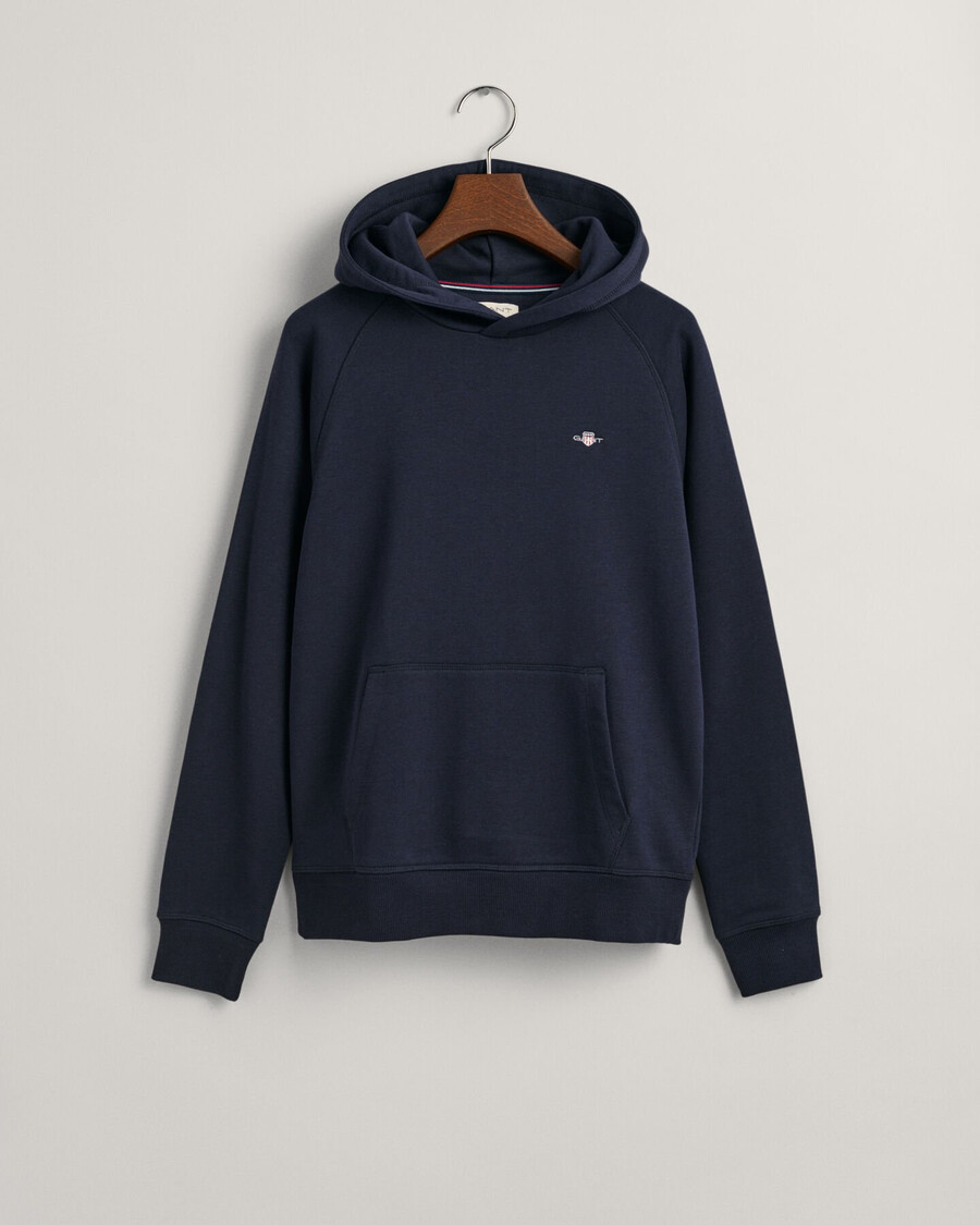 sudadera con capucha teens shield - azul noche