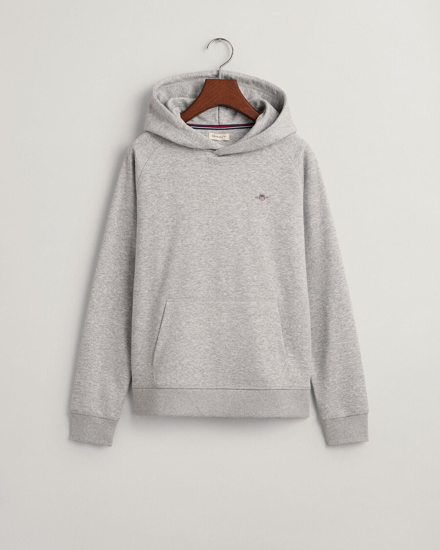 sudadera con capucha teens shield - gris claro melange