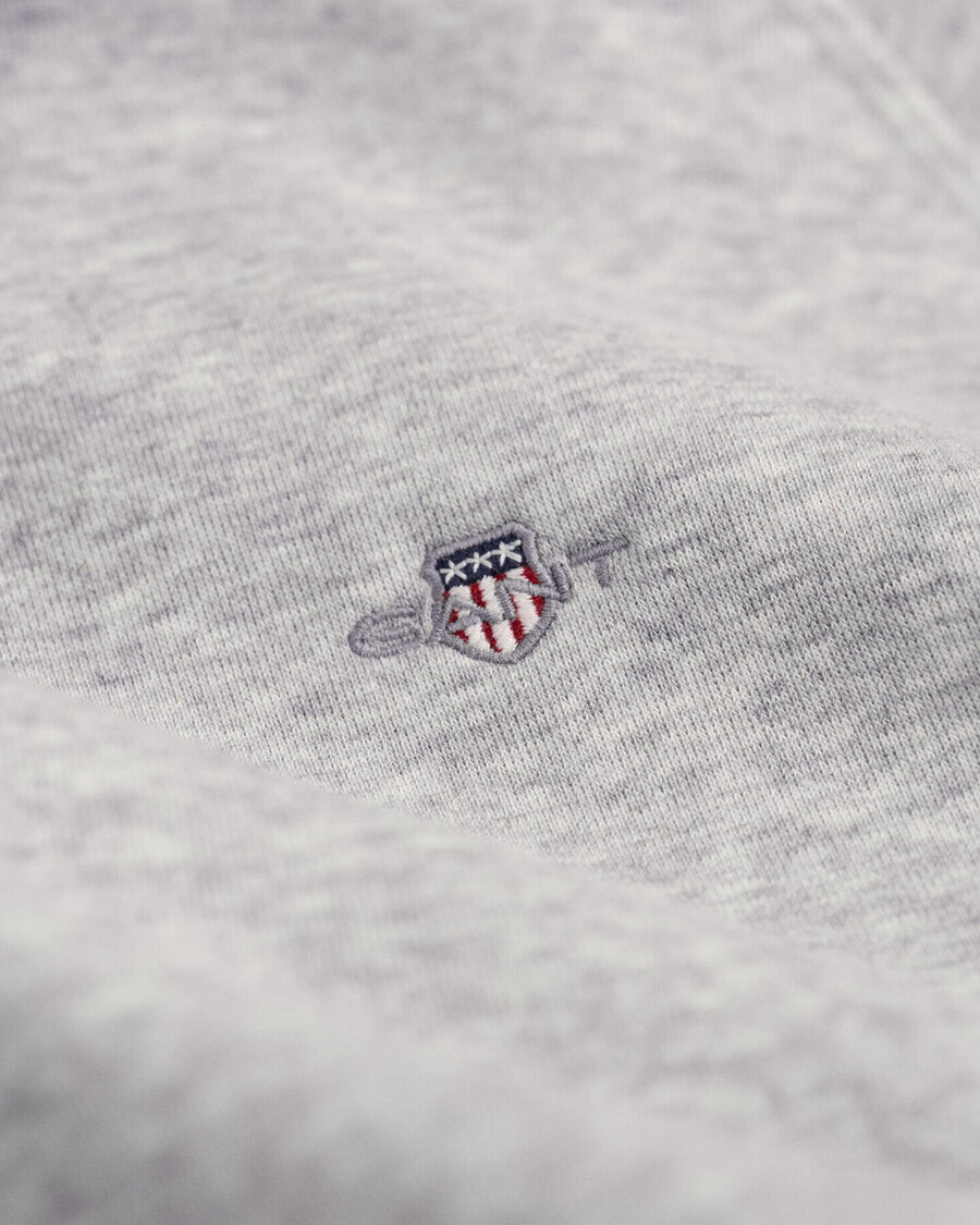 sudadera con capucha teens shield - gris claro melange