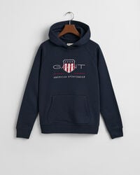 sudadera con capucha teens archive shield - azul noche