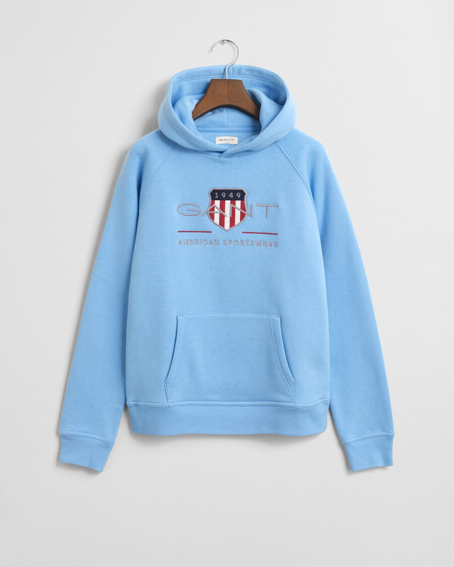 sudadera con capucha teens archive shield - azul sueño
