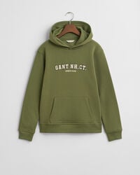sudadera con capucha gráfica para adolescentes - verde oliva