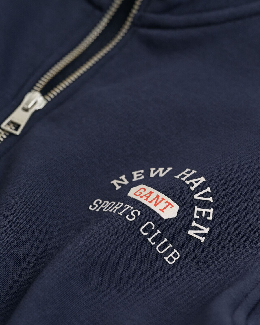 sudadera con media cremallera para adolescentes - azul noche