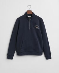 sudadera con media cremallera para adolescentes - azul noche
