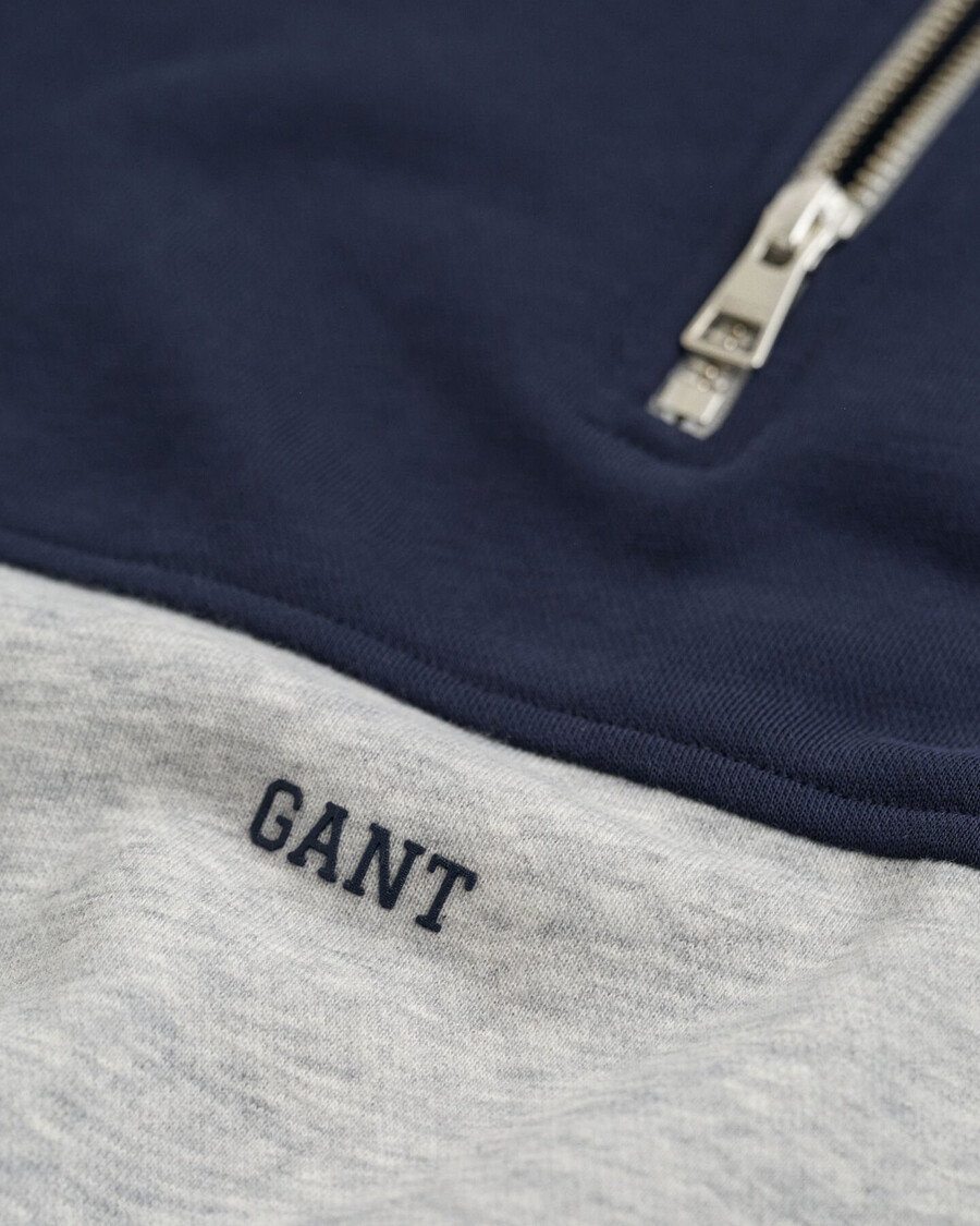 sudadera con media cremallera para adolescentes - gris claro melange