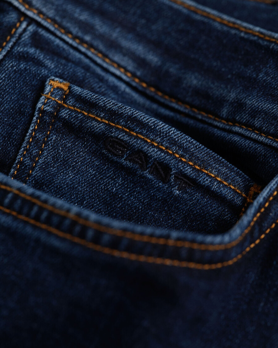 vaqueros ajustados para adolescentes - azul oscuro