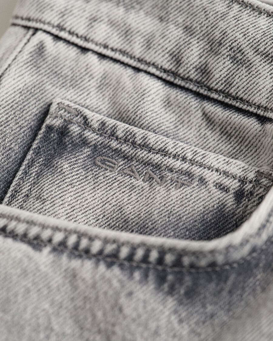 vaqueros de corte relajado para adolescentes - gris desgastado