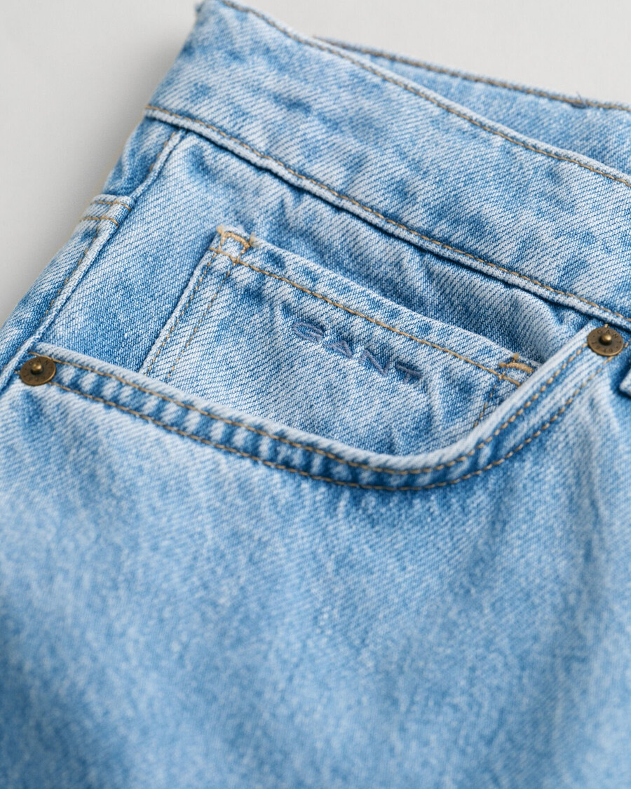 vaqueros de corte relajado para chicos adolescentes - azul claro