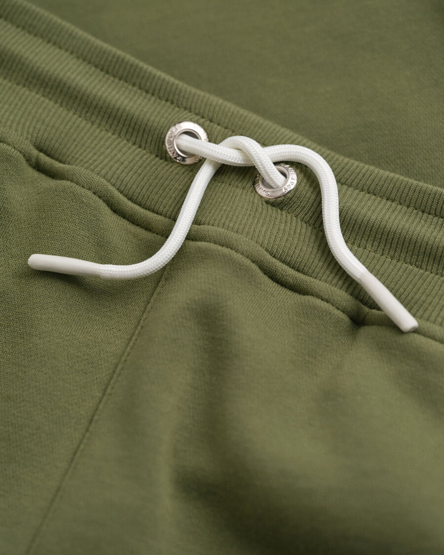 pantalones deportivos con escudo para niños adolescentes - verde oliva