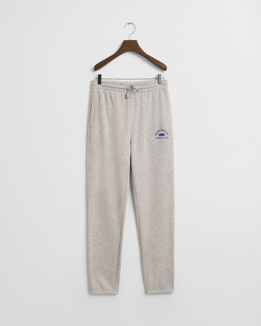pantalones deportivos con estampado para adolescentes - gris claro melange