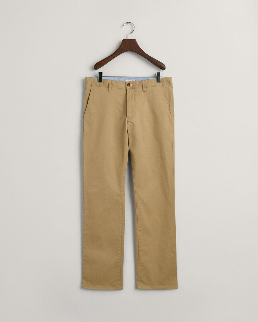 pantalones chinos para adolescentes - caqui oscuro