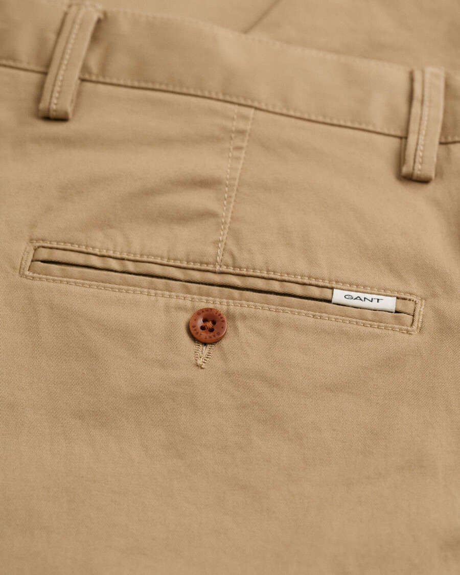 pantalones chinos para adolescentes - caqui oscuro