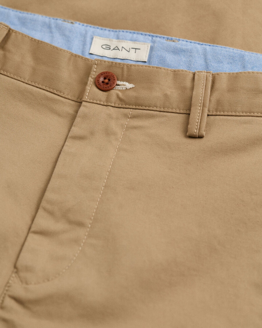 pantalones chinos para adolescentes - caqui oscuro