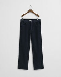 pantalones de pana de cinco bolsillos para adolescentes - azul noche