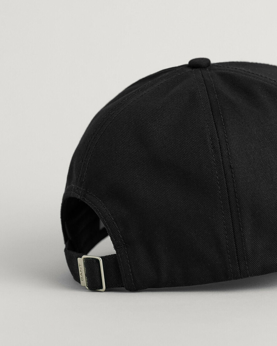 gorra de sarga de algodón teens shield - negra
