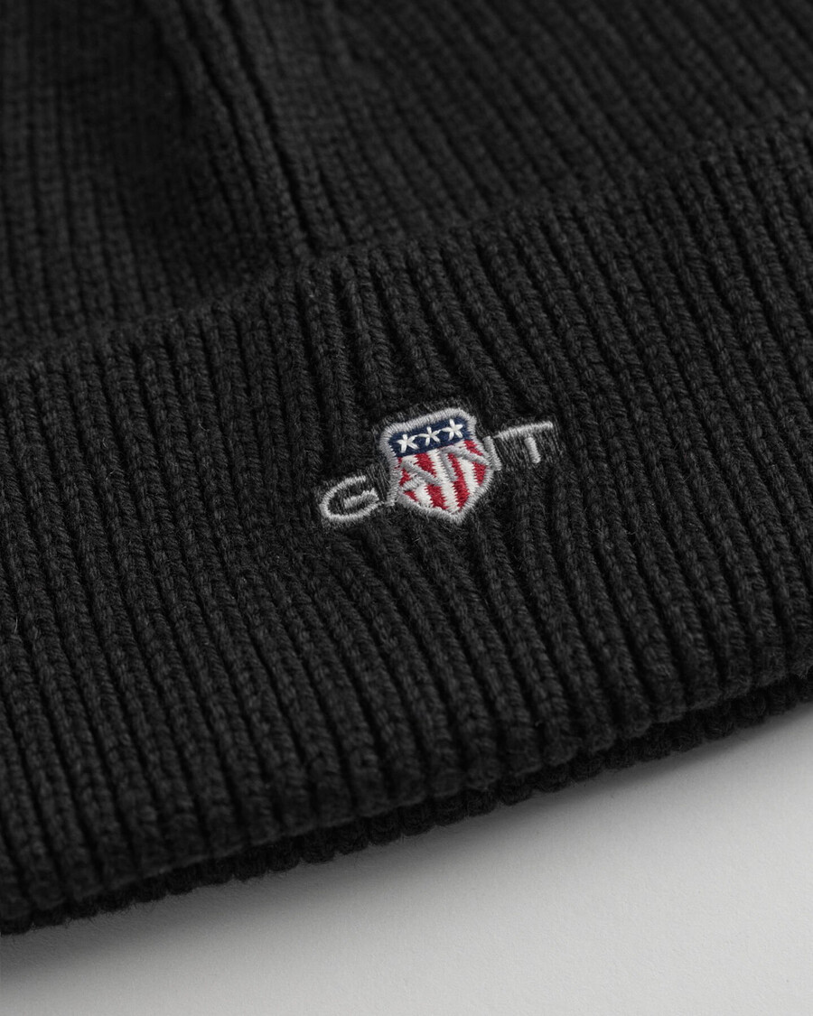 gorro de algodón teens shield - negro