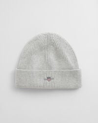 gorro de algodón teens shield - gris claro jaspeado
