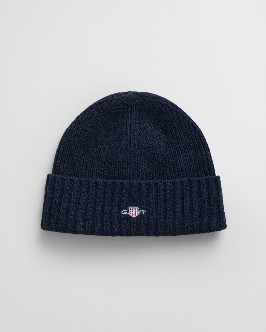 gorro de lana teens shield - azul noche