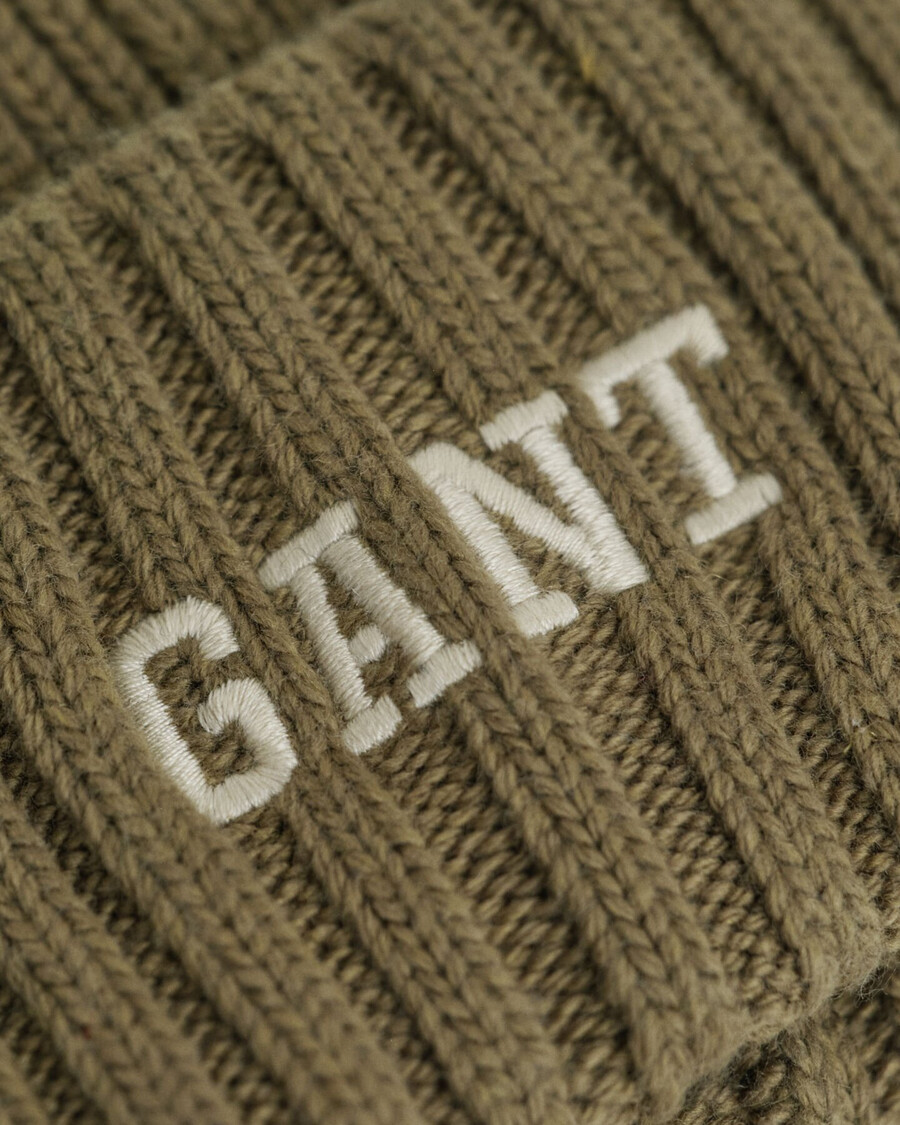 gorro de algodón con estampado para adolescentes - verde oliva