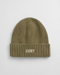 gorro de algodón con estampado para adolescentes - verde oliva