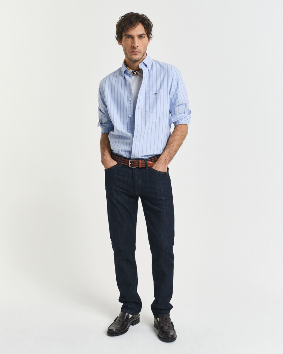 vaqueros de corte regular - azul oscuro