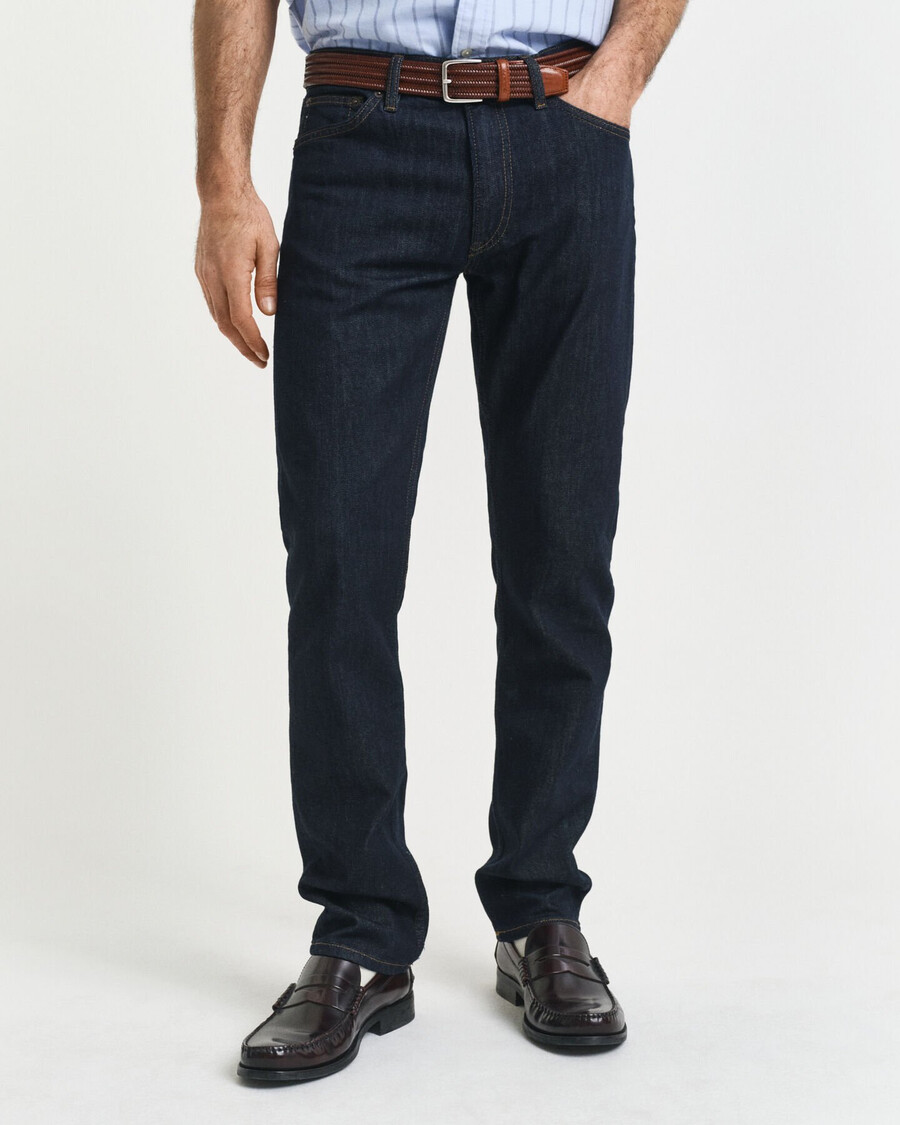 vaqueros de corte regular - azul oscuro