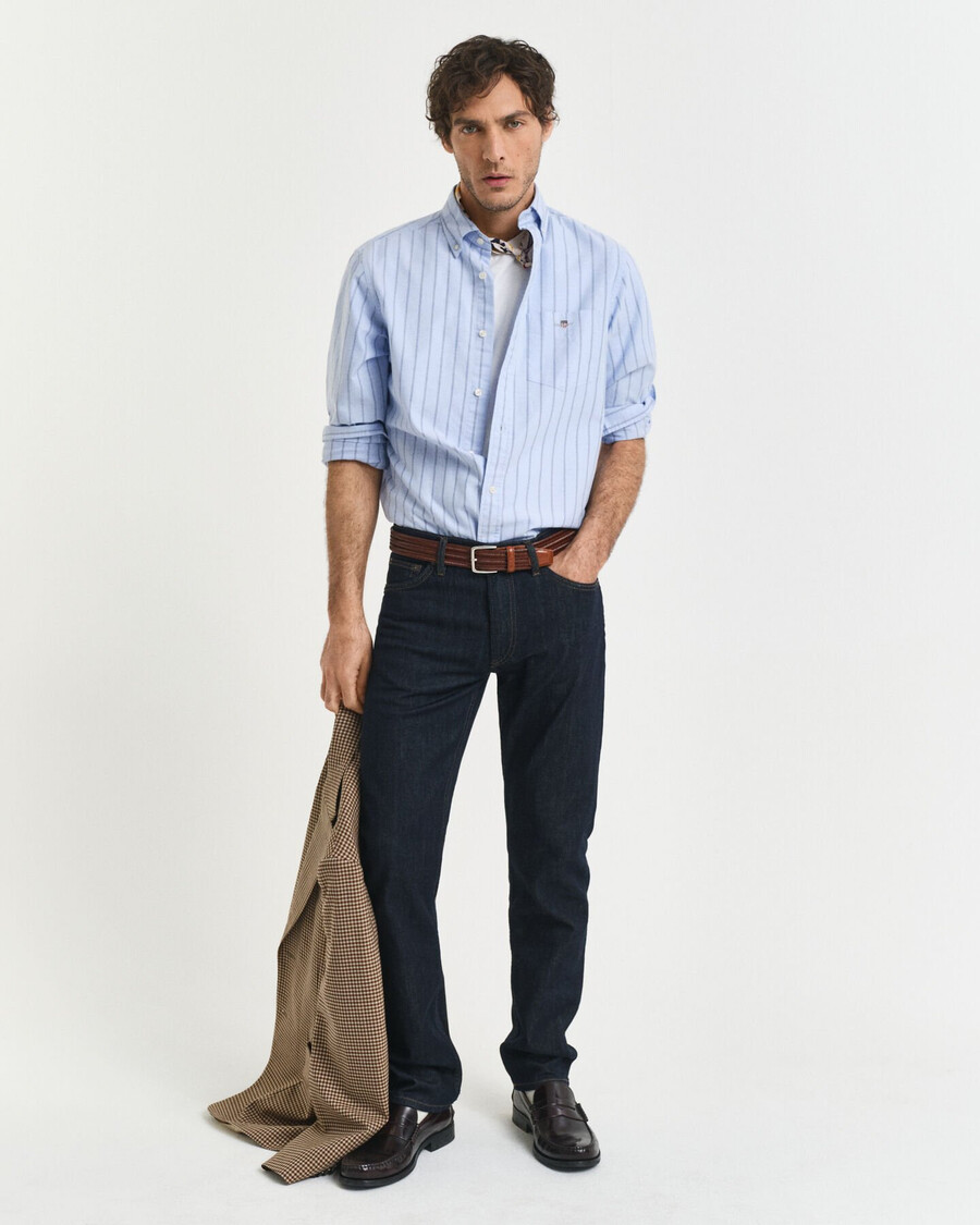 vaqueros de corte regular - azul oscuro