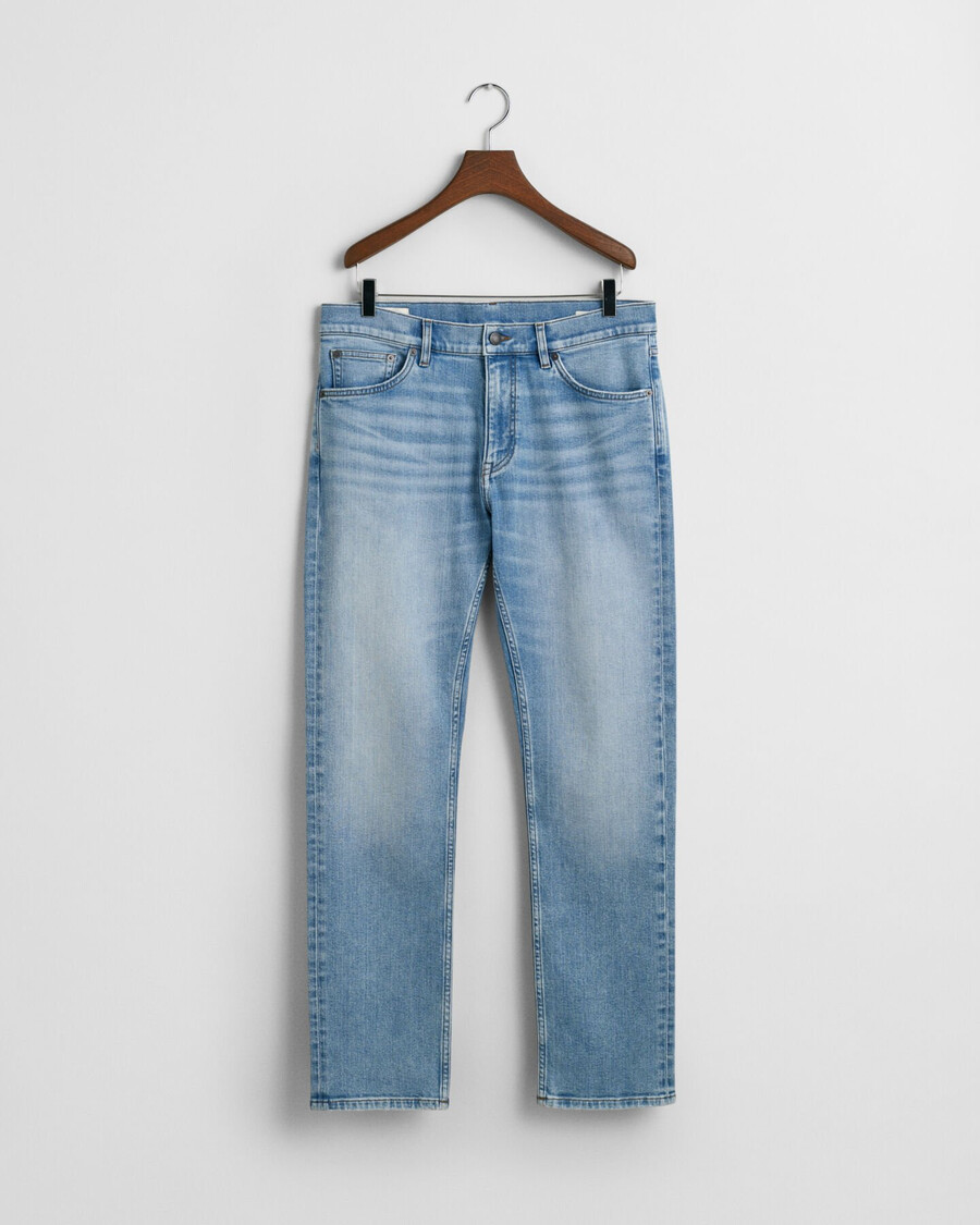 vaqueros de corte regular - azul claro vintage